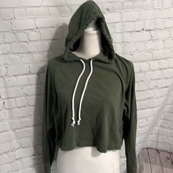 Divided - green Crop Hoodie - M - Picture 1 of 5